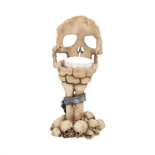 Load image into Gallery viewer, Deliberation Skull Tealight Holder 15.5cm
