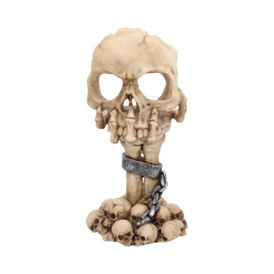 Deliberation Skull Tealight Holder 15.5cm