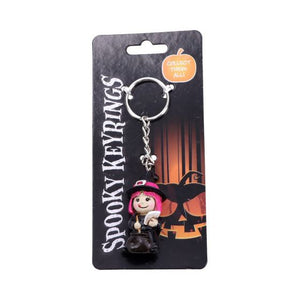 Keyring - spooky witch 5.5cm