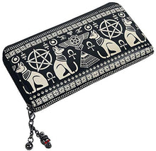 Load image into Gallery viewer, Egyptian cat long purse
